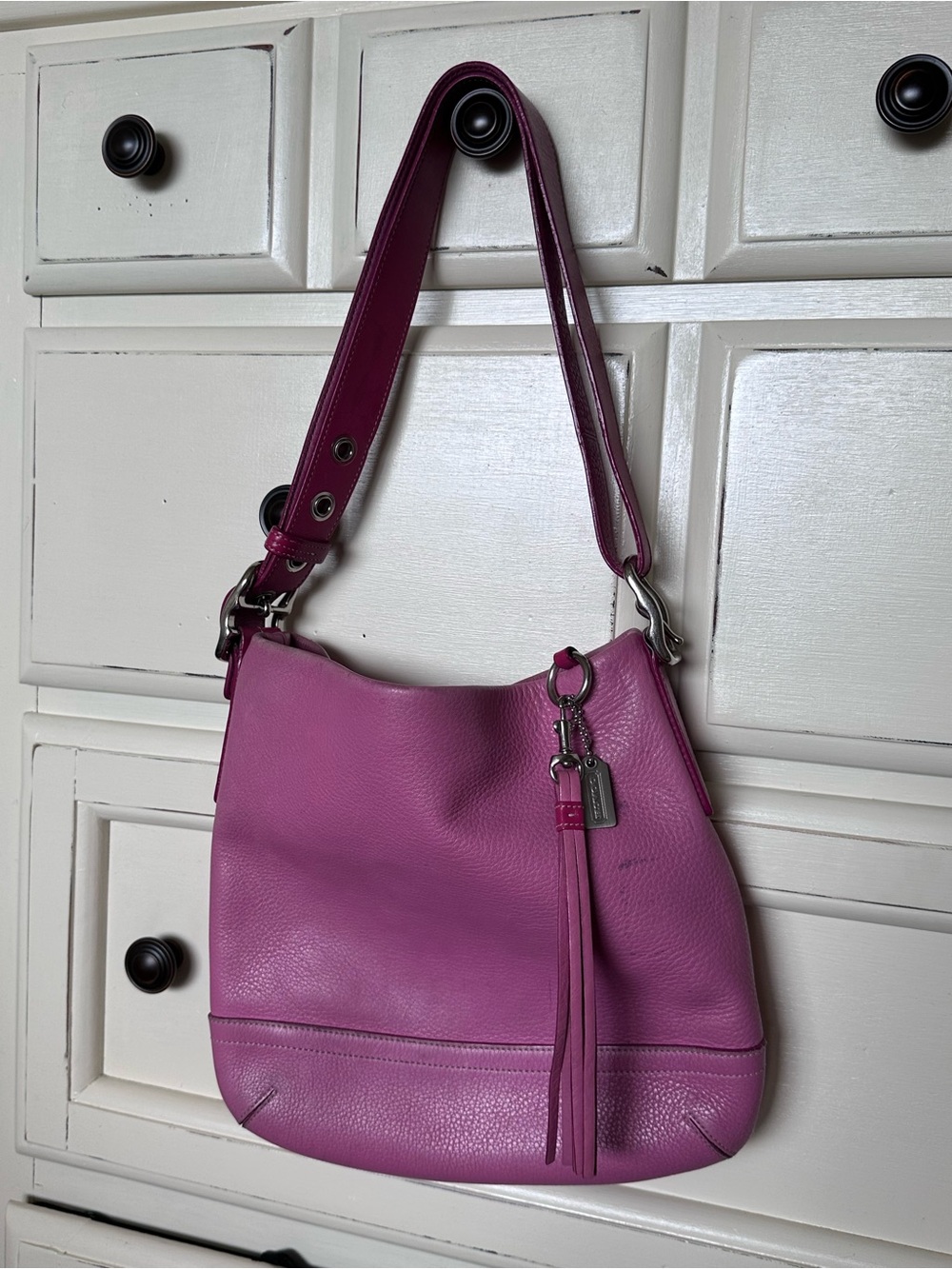 Y2K Coach pink leather purse